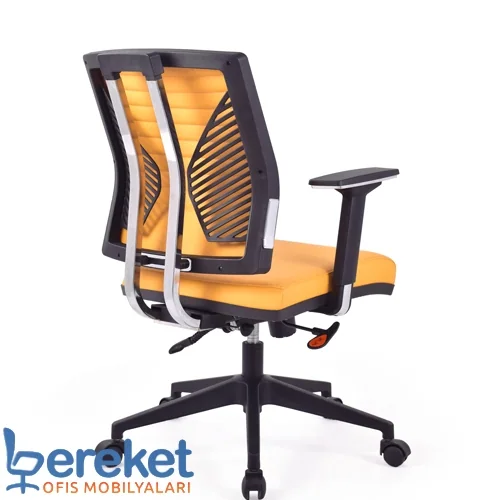 Ofis için Kuver file metal çalışma koltukları bel yastıklı
